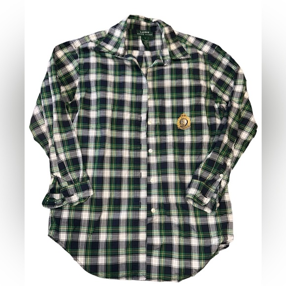 Ralph Lauren Classic Button Down with embroidered logo - size 8 - Picture 1 of 3